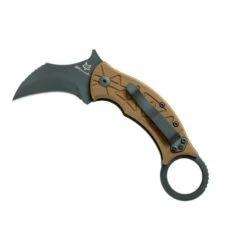 Couteau Fox Karambit Tribal K Titanium Bronze PVD