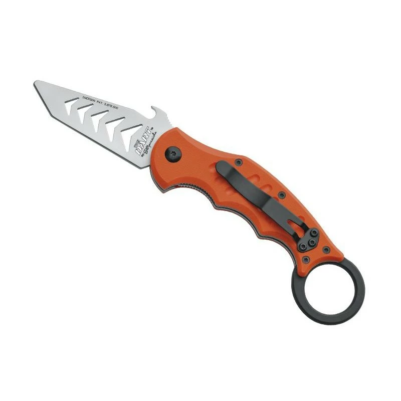 Couteau Fox Military Karambit Training "The Dart" Orange 1 Couteau Fox Military Karambit Training "The Dart" Orange