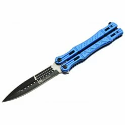 Nouveaux produits 13 Couteau Papillon Max Knives P45 3Cr13 Aluminium Anodisé Bleu