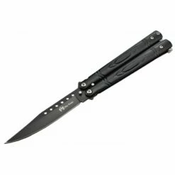 Couteau Papillon Max Knives P55B 3Cr13 Acier Noir