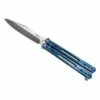 Couteau Papillon Third Bleu 13cm Inox Satiné - K2920A