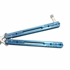 Couteau Papillon Third Bleu 13cm Inox Satiné - K2920A -France Des Couteaux Soldes Boutique couteau papillon third bleu 13cm inox satine k2920a 2