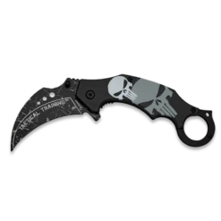 Couteau Pliant Karambit D'entraînement Albainox Tête De Mort