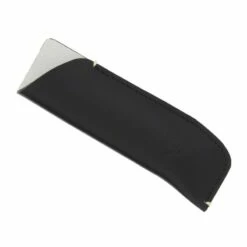 Pochette En Cuir Neo Noir Et Beige 12/13cm