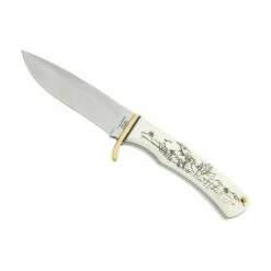 Poignard Herbertz Ivoirine Motif Canard 10cm Inox